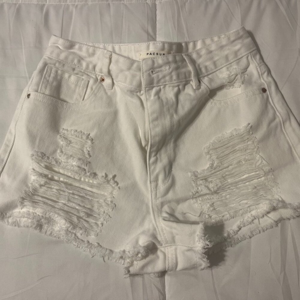 PacSun White/Creme Jean Shorts